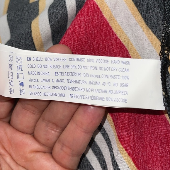 Forever 21 Casual Jacket Cover Up Kimono Cardigan Stripes Multicolor Sz L. NWT - Picture 15 of 17